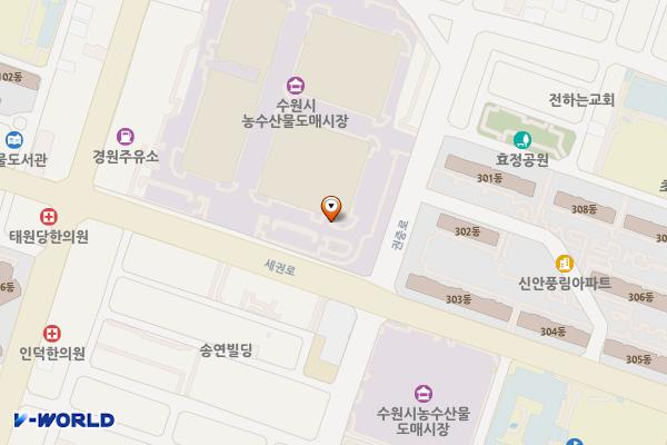수원농수산물도매시장 지하1층 위치 지도 — 경기도 수원시 권선구 세권로 243