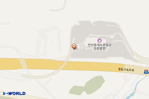 경기안산복합휴게소 위치 지도 — 경기도 안산시 단원구 영동고속도로 15