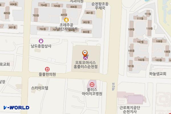 홈플러스 순천점 지하2층 위치 지도 — 전남광주통합특별시 순천시 신월큰길 10