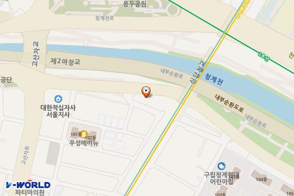 마장축산물시장 공영주차장 위치 지도 — 서울특별시 성동구 살곶이길 18