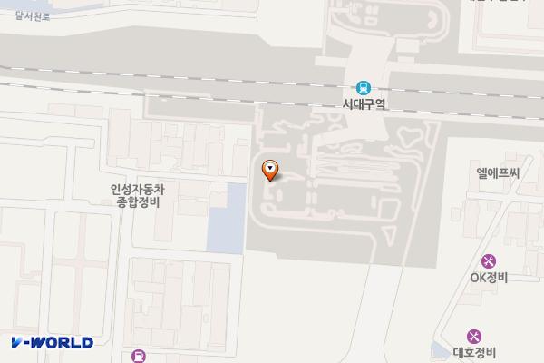 대구시_서대구역(남측) 주차장 위치 지도 — 대구광역시 서구 와룡로 527