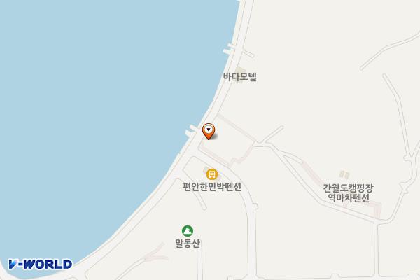 간월도 공영주차장 위치 지도 — 충청남도 서산시 부석면 간월도1길 89