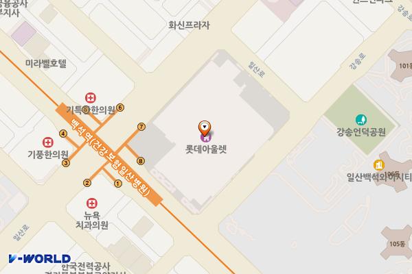 포르쉐 데스티네이션 홈플러스 고양터미널점 위치 지도 — 경기도 고양시 일산동구 중앙로 1036