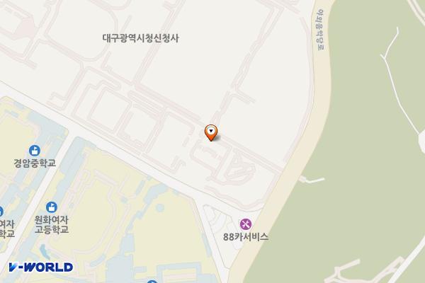 대구상수도사업본부 달서사업소 위치 지도 — 대구광역시 달서구 당산로 176