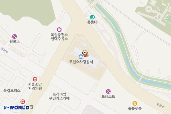 부천소사경찰서 주차장 위치 지도 — 경기도 부천시 옥길동 793-4