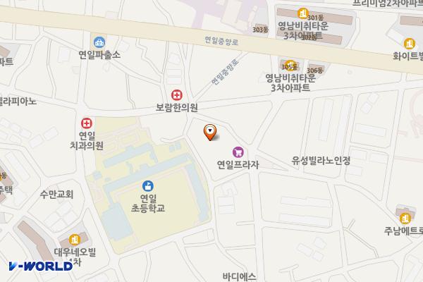 연일전통시장 공영주차장 위치 지도 — 경상북도 포항시 남구 연일읍 생지리 196-2