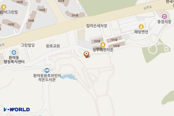 포항환호해상공원 위치 지도 — 경상북도 포항시 북구 환호동 322-6