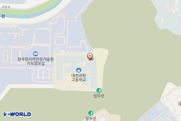 대전과학고등학교 위치 지도 — 대전광역시 유성구 과학로 46