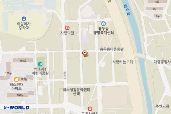 하소주차타워 위치 지도 — 충청북도 제천시 용두대로15길 18-38