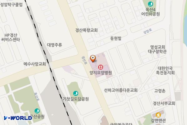 양지요양병원 위치 지도 — 경상북도 경산시 경산로 174