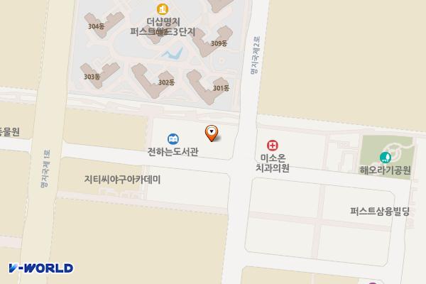 명지성광타워 주차빌딩 위치 지도 — 부산광역시 강서구 명지국제2로 29