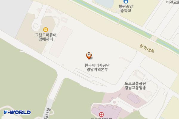 창원컨벤션센터(코엑스) P2주차장 위치 지도 — 경상남도 창원시 성산구 원이대로 362