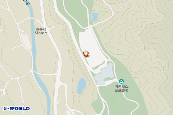 비콘힐스골프클럽 위치 지도 — 강원특별자치도 홍천군 홍천읍 높은터로 533