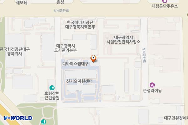 대구테크노파크 신기술산업지원센터 위치 지도 — 대구광역시 달서구 성서공단로 46-17
