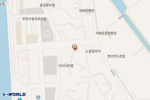 나성모텔 위치 지도 — 전북특별자치도 부안군 변산면 격상길 25-14
