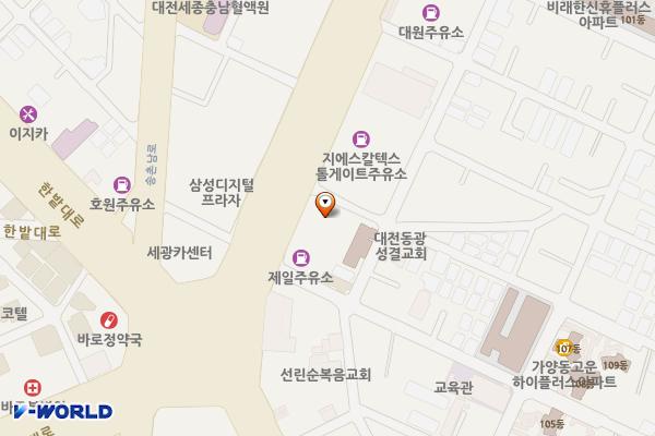 백마강민물장어 위치 지도 — 대전광역시 대덕구 동서대로 1752