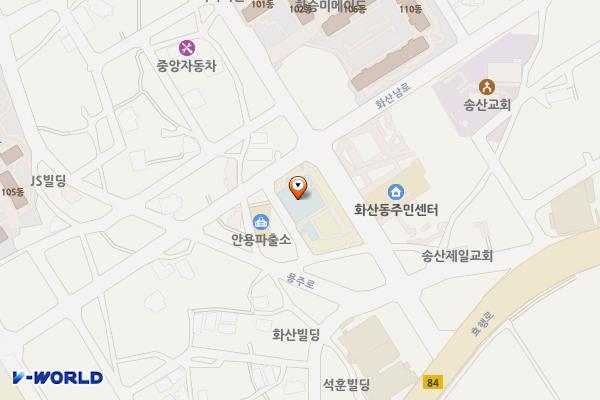 화성시립태안도서관 위치 지도 — 경기도 화성시 화산중앙로 19