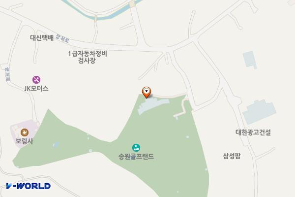 송원골프랜드 위치 지도 — 충청남도 공주시 동현길 36-15