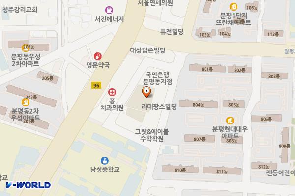 크로바식자재마트 분평점 위치 지도 — 충청북도 청주시 서원구 1순환로1063번길 61-30