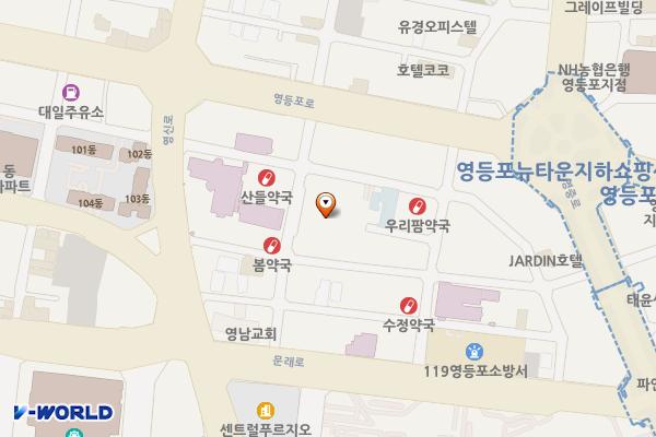 영남공영주차장 A열 위치 지도 — 서울특별시 영등포구 영등포로34길 9