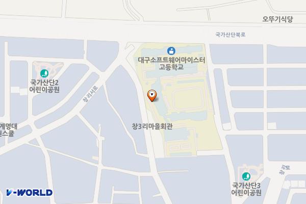대구소프트웨어고등학교 위치 지도 — 대구광역시 달성군 구지면 창리로11길 93
