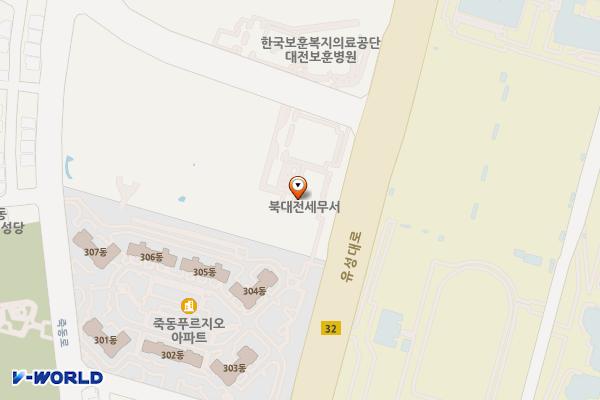 북대전세무서 위치 지도 — 대전광역시 유성구 유성대로935번길 7
