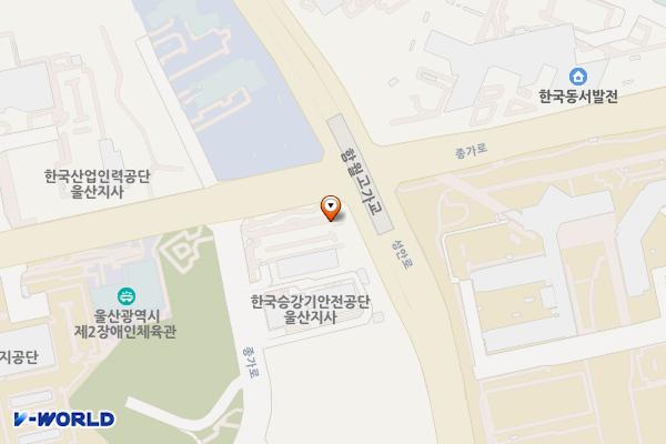 한국도로교통공단 울산본부 위치 지도 — 울산광역시 중구 종가로 370