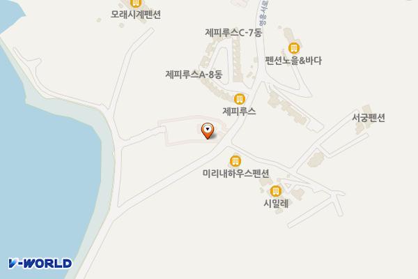 옹진군 장경리 해수욕장 주차장 위치 지도 — 인천광역시 옹진군 영흥면 내리 1329-18