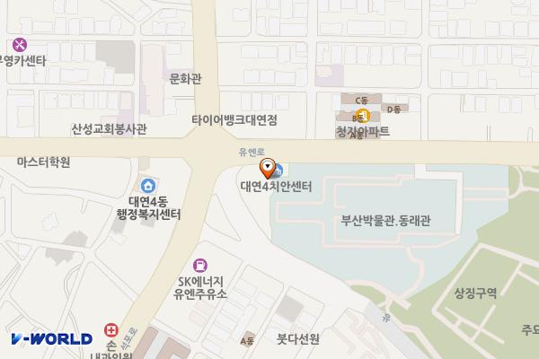 부산박물관주차장 위치 지도 — 부산광역시 남구 유엔평화로 63