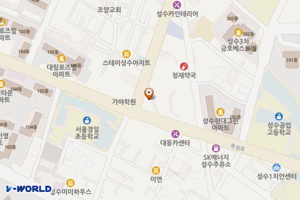 채비스테이 성수 위치 지도 — 서울특별시 성동구 뚝섬로 337