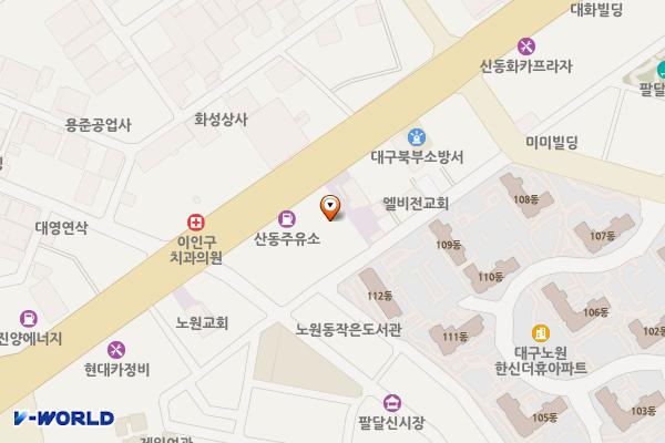 팔달공영주차장 위치 지도 — 대구광역시 북구 노원로 32