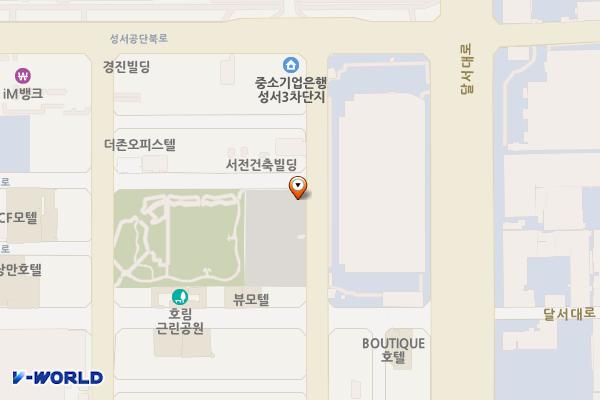 호산공영주차장 위치 지도 — 대구광역시 달서구 호산동 714-1