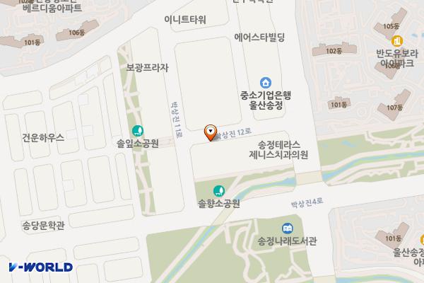 중울산농협하나로마트 송정점 위치 지도 — 울산광역시 북구 박상진11로 8