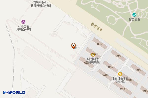 경남사회적경제혁신타운 위치 지도 — 경상남도 창원시 성산구 창원대로 524
