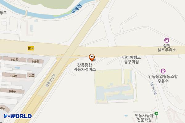 강동종합정비자동차검사소 위치 지도 — 경상북도 구미시 인동가산로 374