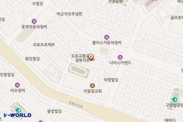 한국도로교통공단 경북지부 위치 지도 — 경상북도 구미시 인동31길 14-3