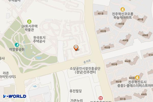 진주LH본사 위치 지도 — 경상남도 진주시 충의로 19