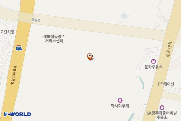 광주솔로몬로파크 위치 지도 — 전남광주통합특별시 북구 오문로 244