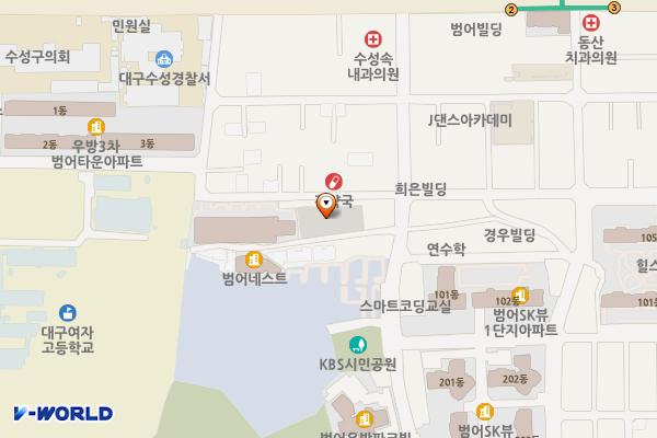 범어공영주차장 위치 지도 — 대구광역시 수성구 범어 248-1