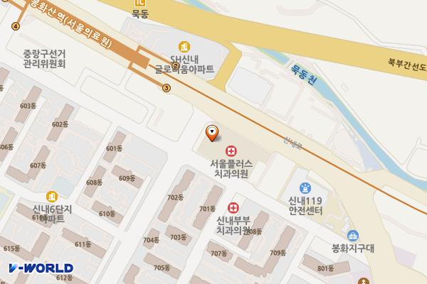 홈플러스 신내점 위치 지도 — 서울특별시 중랑구 신내로 201