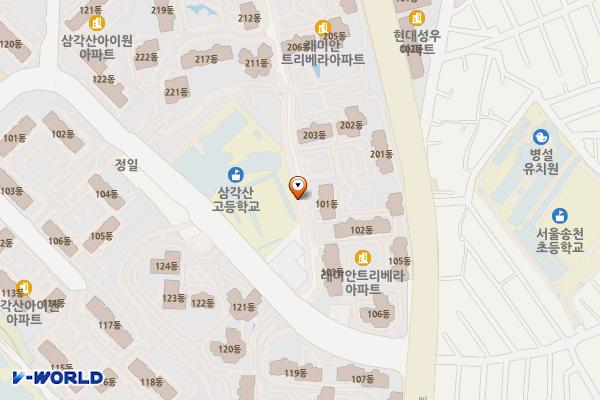 삼각산동주민센터 위치 지도 — 서울특별시 강북구 삼양로19길 34