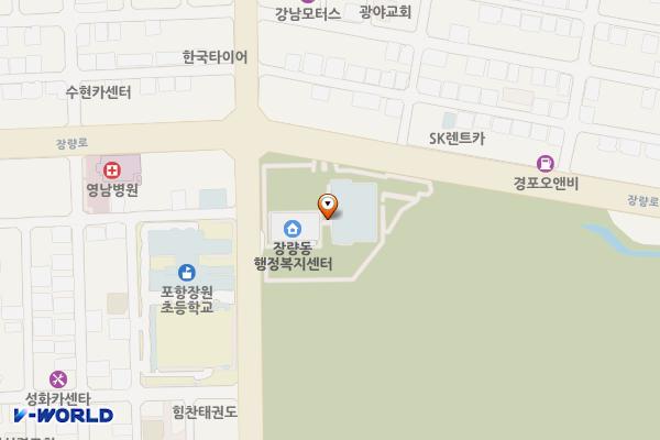 장량동행정복지센터 위치 지도 — 경상북도 포항시 북구 장량로 50