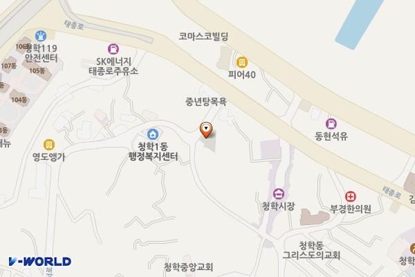 청학시장 위치 지도 — 부산광역시 영도구 청학서로 88