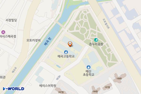 매곡고등학교 위치 지도 — 울산광역시 북구 매산로 45