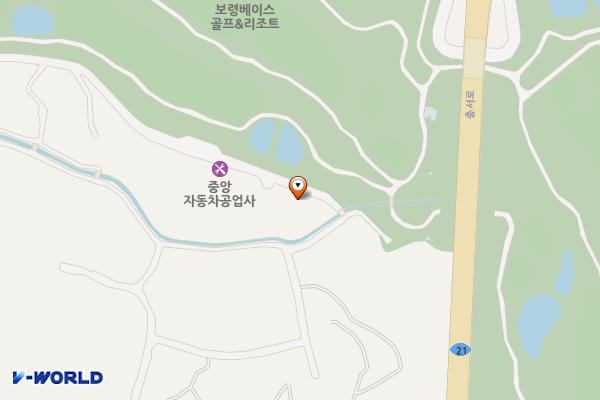 태영자동차공업사(보령) 위치 지도 — 충청남도 보령시 청룡굴길 52
