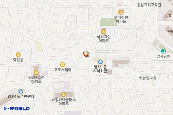 볕우물공영주자장 위치 지도 — 서울특별시 강동구 고덕로24길 50