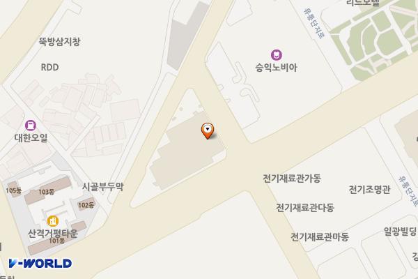 종합유통단지 전자상가 공영주차장 위치 지도 — 대구광역시 북구 유통단지로 25