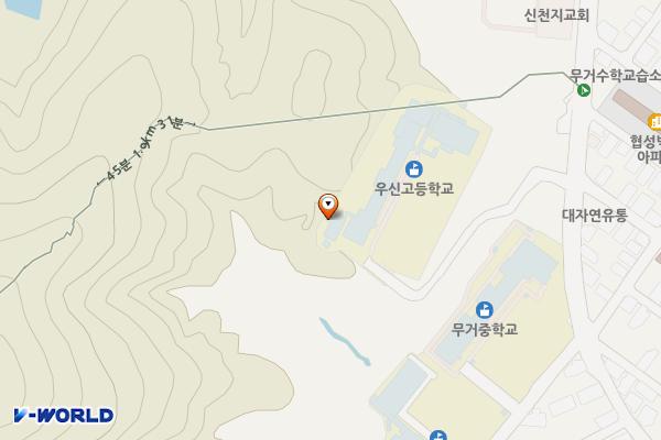 우신고등학교 위치 지도 — 울산광역시 남구 대학로1번길 29