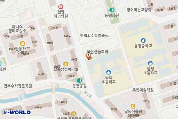 동백초등학교 위치 지도 — 울산광역시 남구 신정로 6