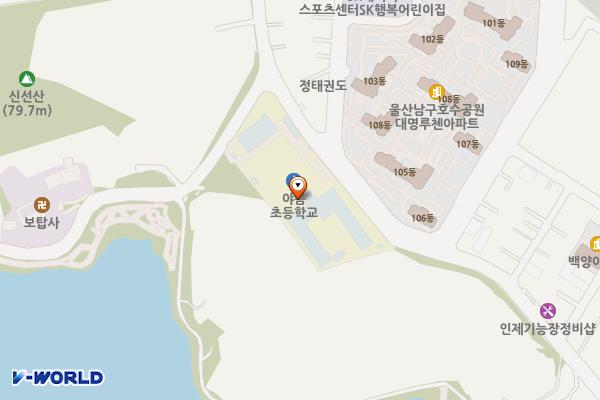 야음초등학교 위치 지도 — 울산광역시 남구 산업로355번길 111